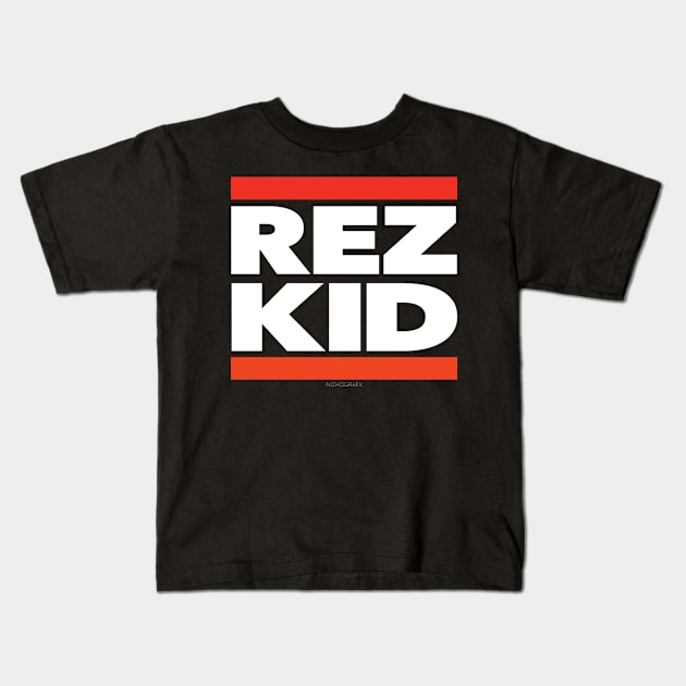 REZKID black Kids T-Shirt by Shawn 